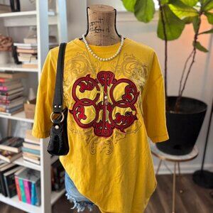 Vintage Yellow Coogi Graphic Tee – Women’s